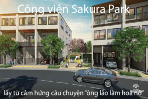 Cong vien Sakura Park duoc lay tu cam hung cau chuyen ong lao lam hoa no